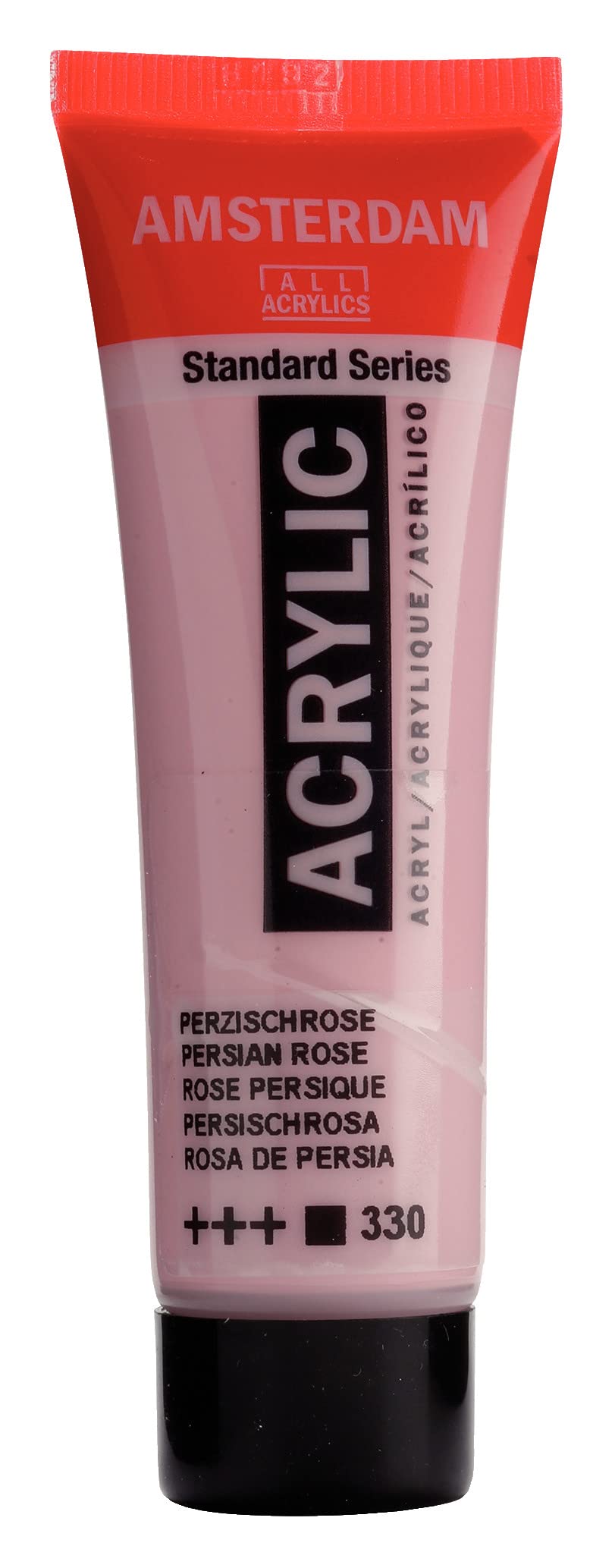 Amsterdam Standard Series Acrylic Paint Tube - 20 ml Persian Rose 330 - High Lightfastness - Satin Finish