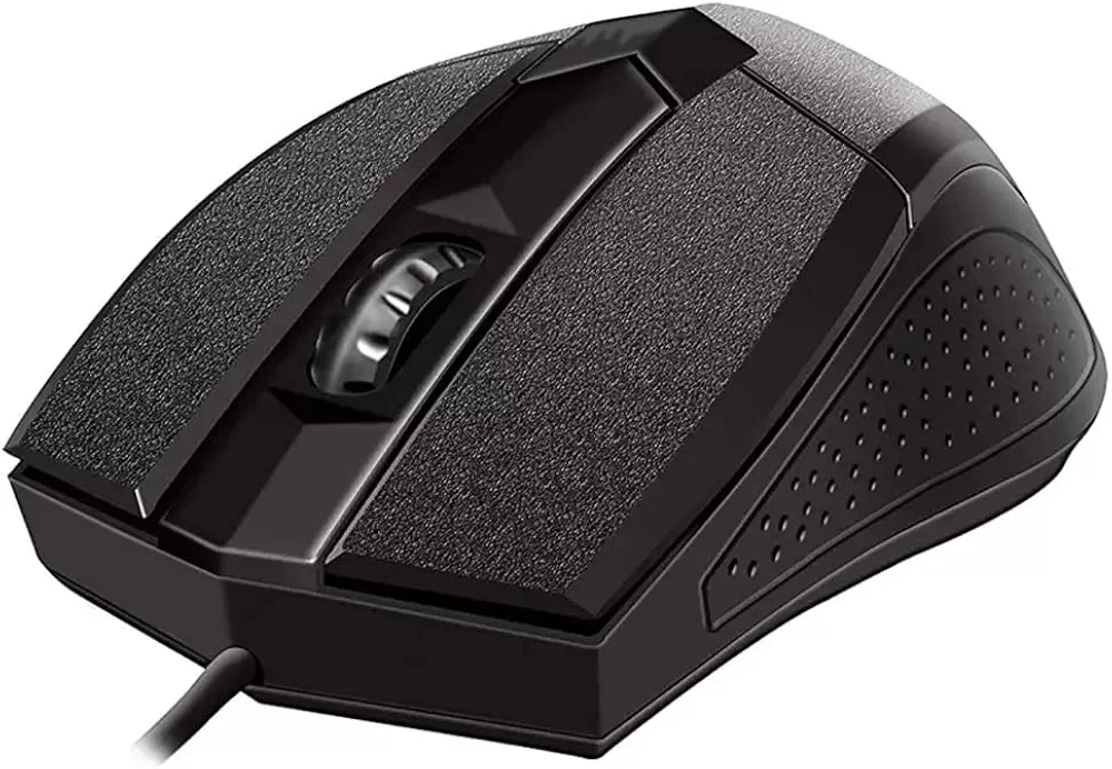 Quantum USB Wired Mouse, 1200 DPI Optical Sensor, Plug & Play Ergonomic