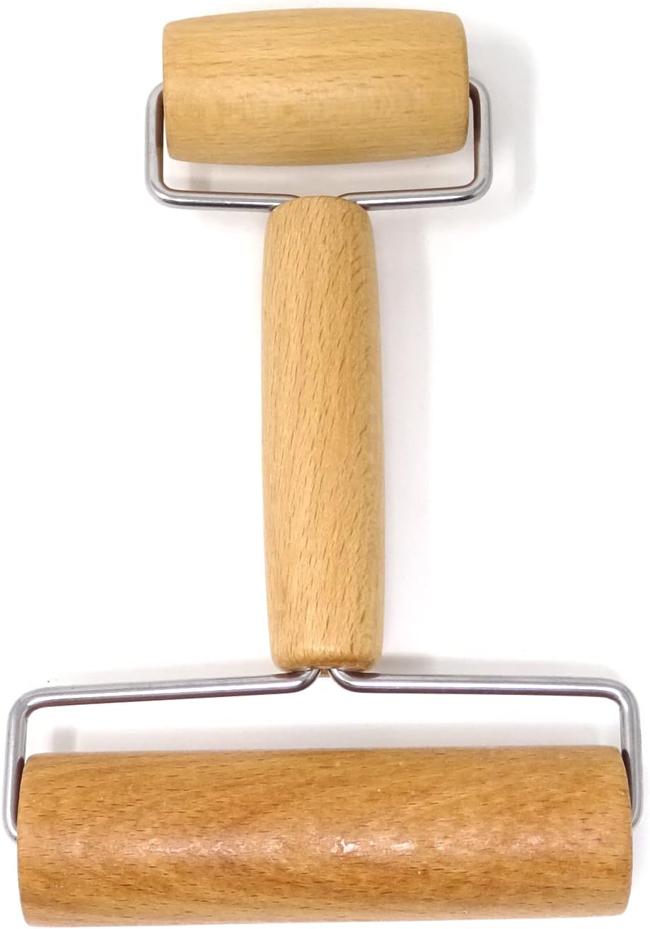 1PCS Double Ended Wooden Roller for Dough, Pottery, Clay, Diamond Painting