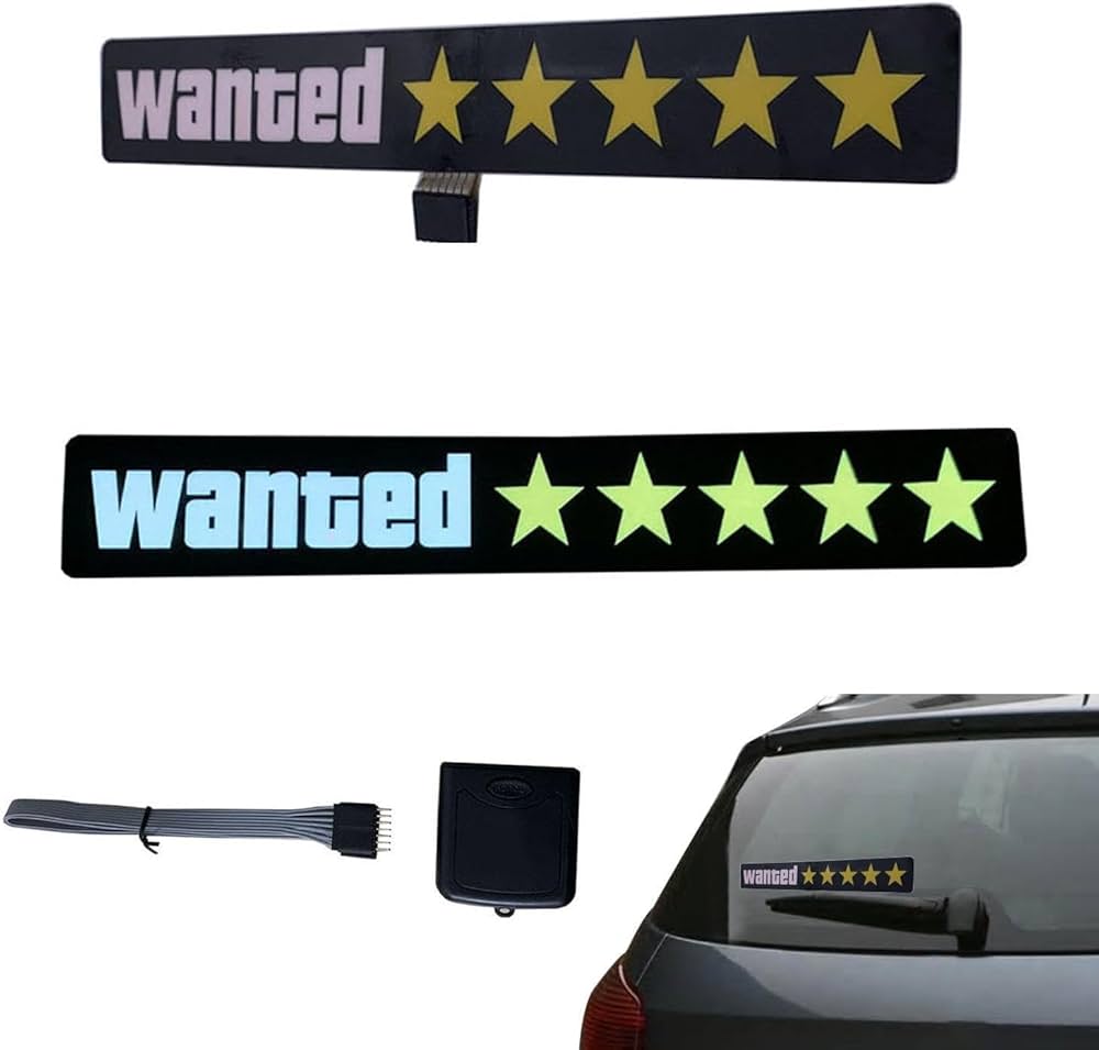 Wanted led panel グランドセフトオート GTA風 LED