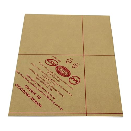 Miniatura 5 de Fielect lámina de plexiglás acrílico, plástico, panel rectangular, para carteles y manualidades, A4 2 mm, color blanco.