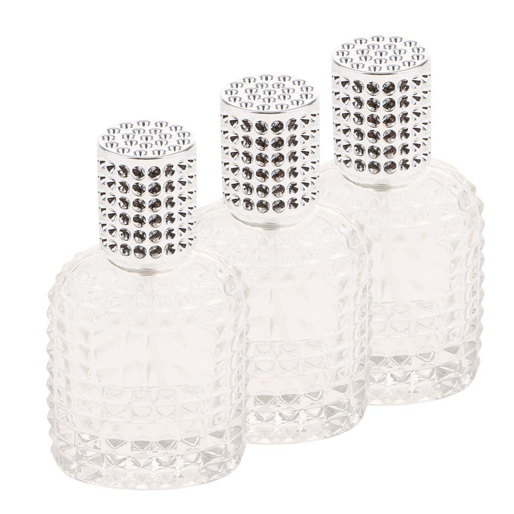 MERISHOPP® 3X Pineapple Portable Glass Container Perfume Bottles with Spray Silver 50ml|Home & Garden | Home Decor| Home Fragrances | Air Fresheners-image-45