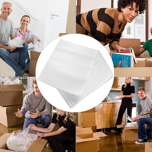 Miniatura 5 de NUOBESTY 100 bolsas de espuma para envolver bolsas de espuma para embalar vasos móviles platos, suministros de envío y almacenamiento