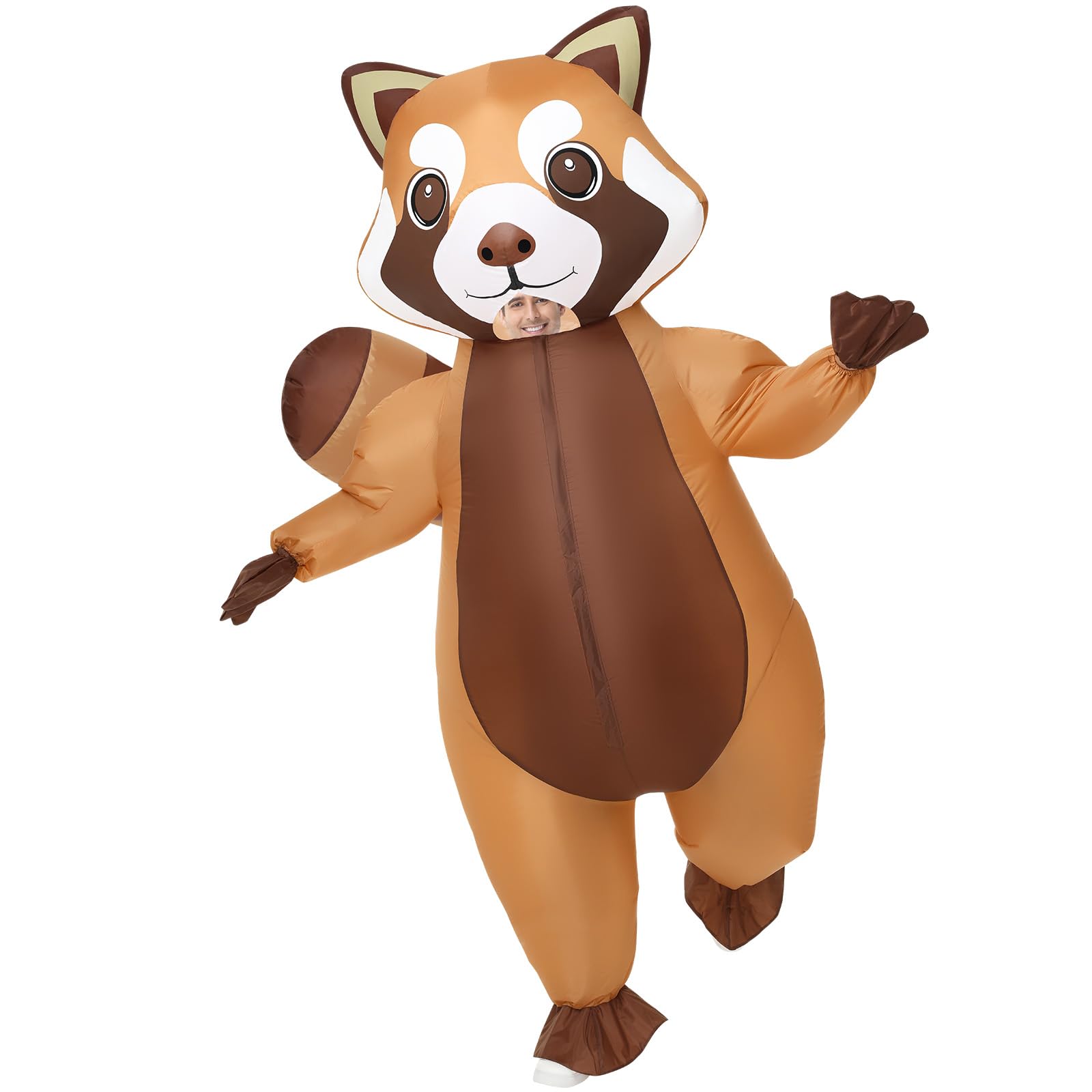 Spinosaurus Inflatable Raccoon Costume for Adult Halloween Inflatable Costume Blow Up Animal Costumes for Woman Men
