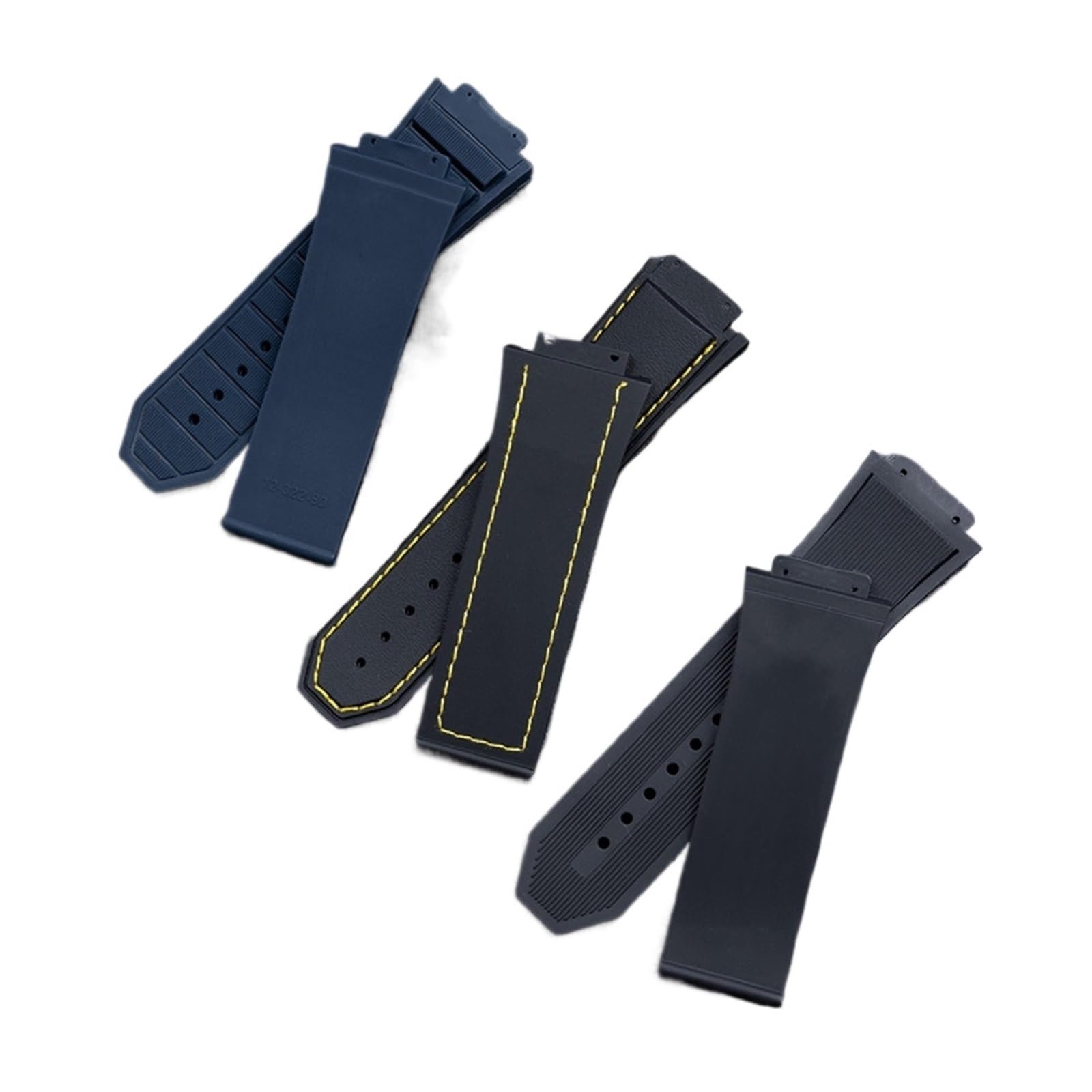 29 x 19 mm Silikon-Armband aus Gummi, kompatibel mit der -Armbandserie für King Power, Schmetterlingsschnalle 24 mm