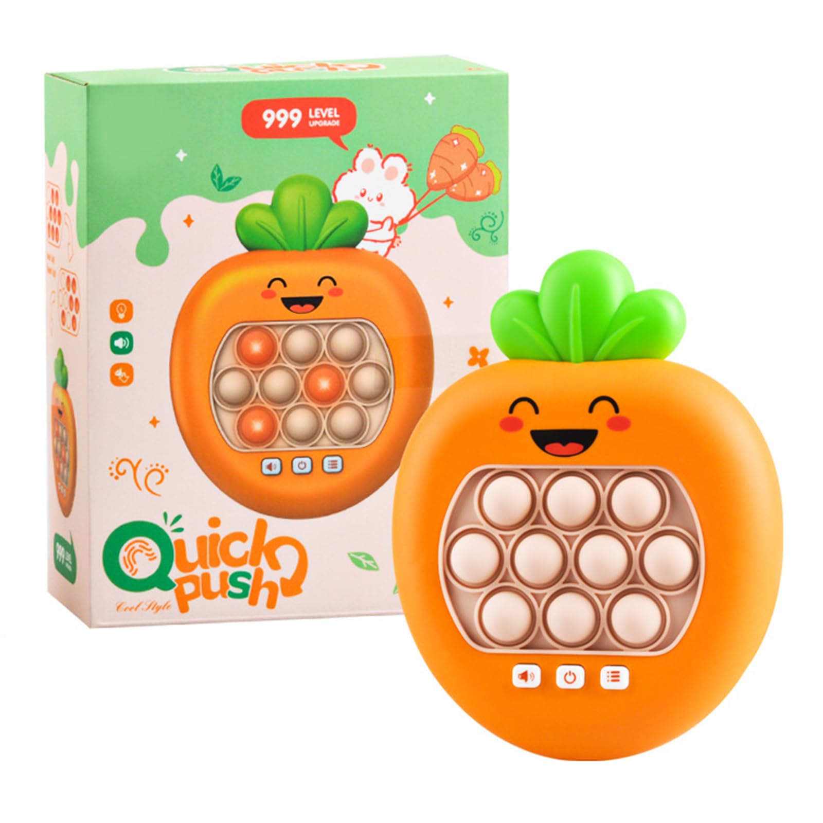 Amazon | de'niko電動プッシュポップ プッシュポップ 光る プッシュ