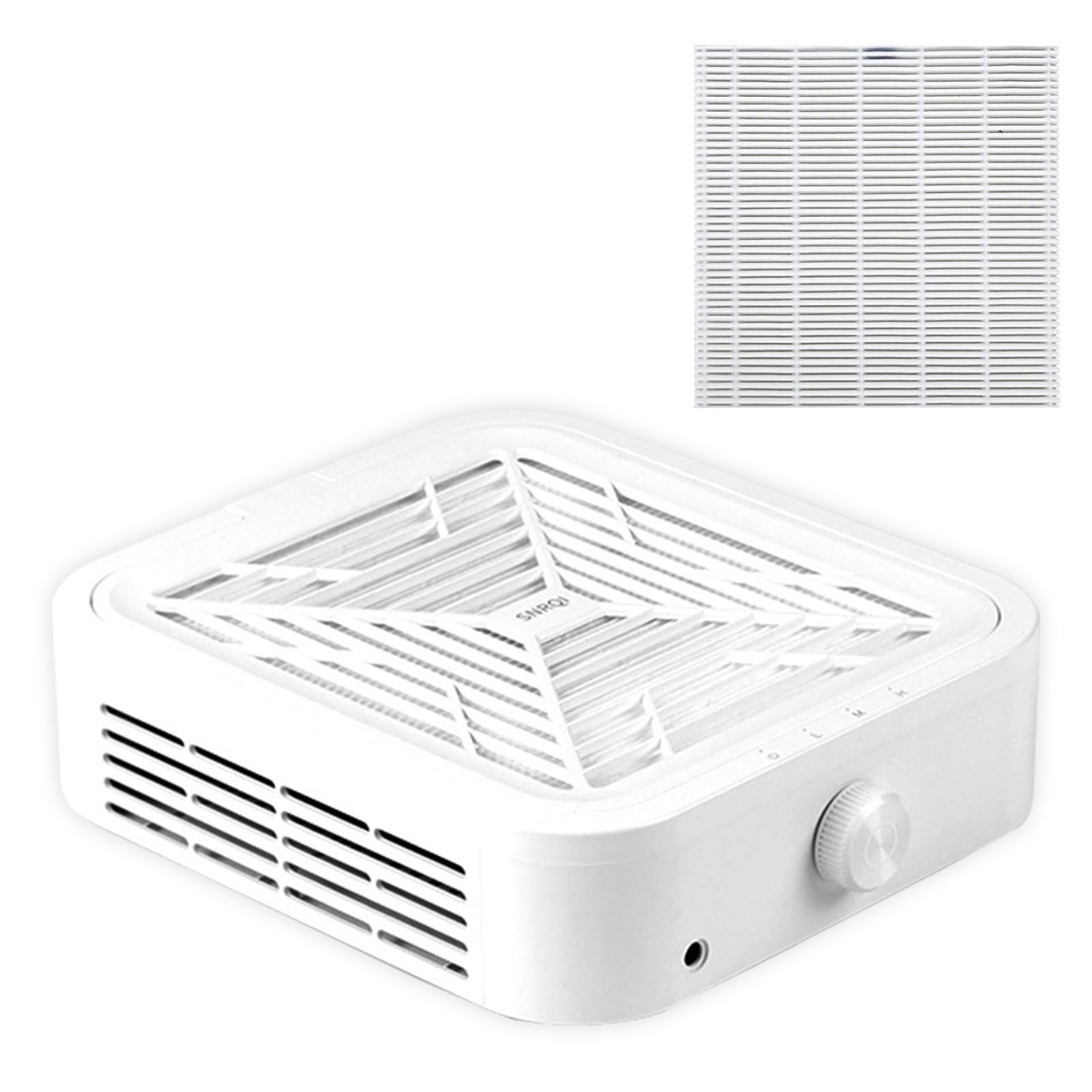 Aspirador De Uñas De 120 W, Extractor De Polvo Para Uñas, Máquina Recolectora De Polvo De Uñas Con Filtro Reutilizable Para Técnicos De Uñas Aspirador Silencioso Para Uñas, Aspirador De Mesa Potente