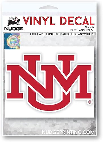 Miniatura 5 de Adhesivo de vinilo rojo resistente a la intemperie de Lobos de la Universidad de Nuevo México de la UNM Nudge Printing