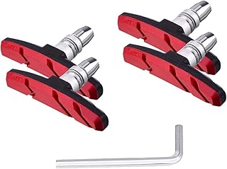 PLATTBK Pastillas de Freno para Bicicleta Premium 70mm, Almohadillas de Freno V-Brake de Caucho para Bicicletas de Carretera, Juego de Bloques de Freno sin Ruido para MTB 2 Paar (4 stück)