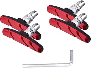 PLATTBK Bremsschuhe für V-Brake 70 mm Fahrrad Bremsbeläge Bremsbelag