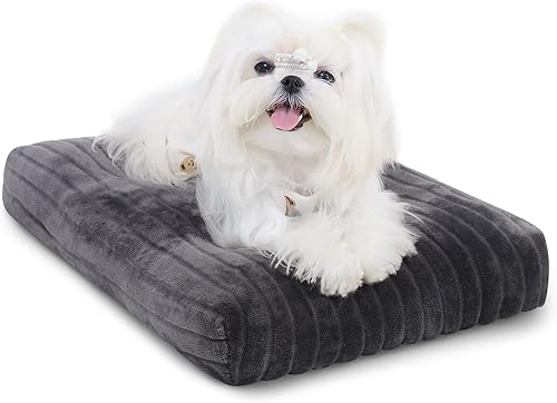 Cama para perros. Lavable para perros Extra S. Camas para perros de lujo de franela gruesa. Esponjosa y cómoda. Alfombrilla antideslizante y
