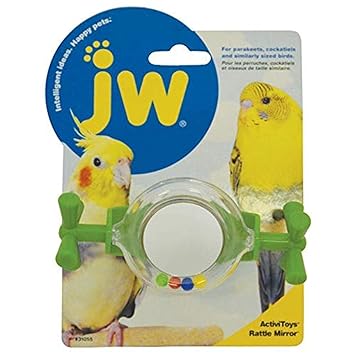 JW Pet Activitoy Bird Toy Rattle Mirror