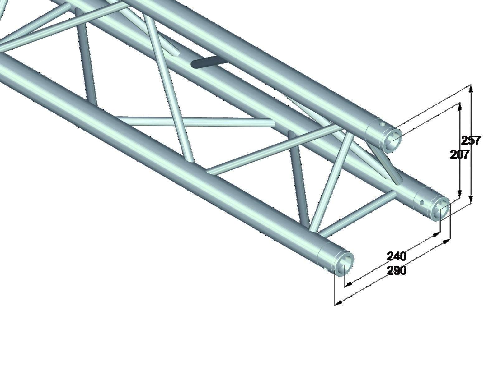ALUTRUSS TRILOCK 6082-3000 3-Punkt-Traverse | Länge 3000 mm