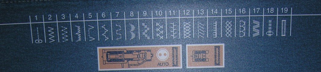 Elna Freiarm Nähmaschine Modell 3210 Jeans Edition mit 19 Programmen