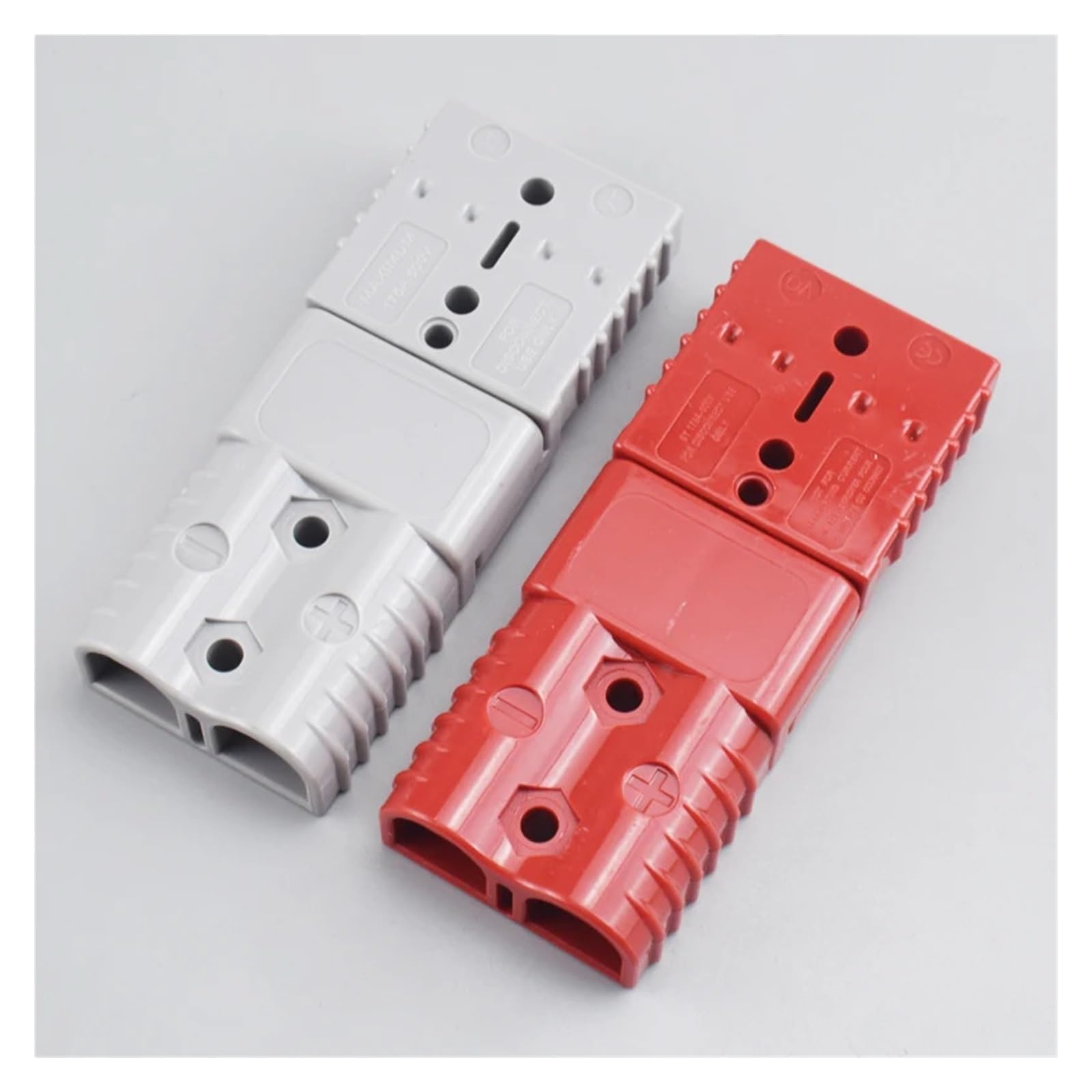 2Uds 50A 120A 175A 350A conector de carga de batería 600V enchufe de alimentación rápida de alta corriente for batería de coche eléctrico, CableSolar(2PCS grey 350A)