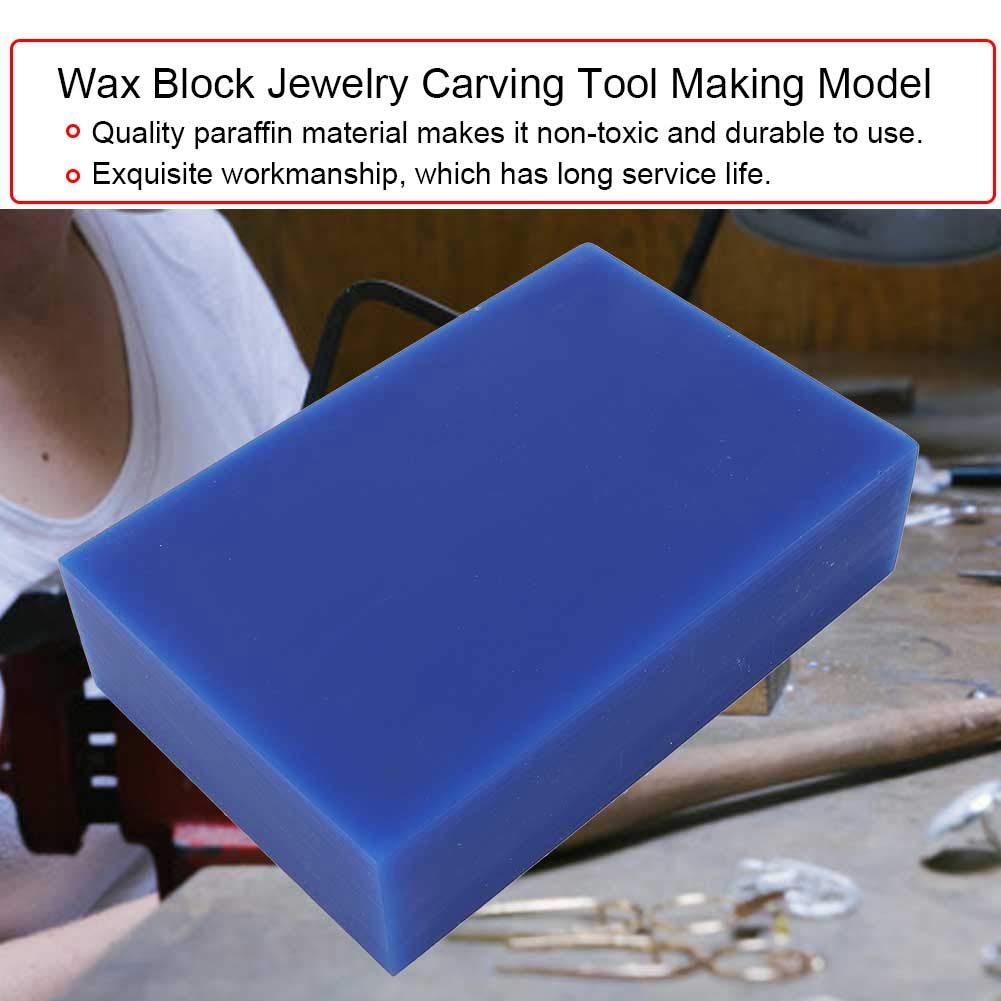 Bloque de cera azul Tallería de joyería Accesorio profesional para joyas y material de oro para parafina de joyas de 14 cm Tamaño 1 por ciento o 15 piezas (Azul)