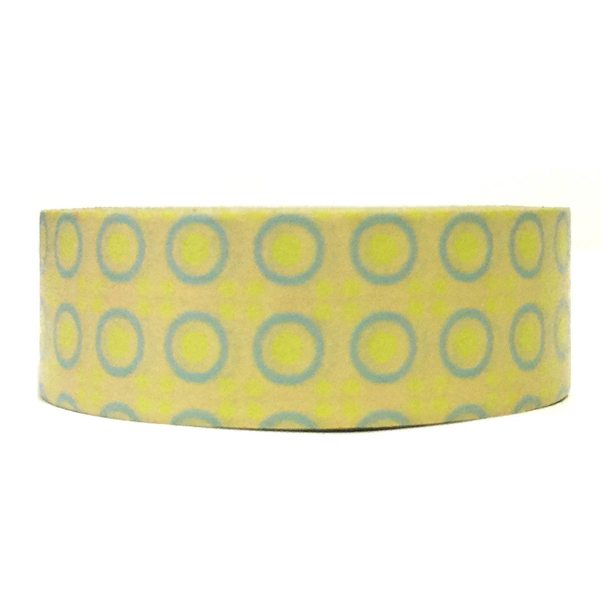 Wrapables Colorful Patterns Washi Masking Tape, Dots and Bubbles Large