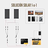 Vista 2 de BougeRV - Kit de herramientas de enchufe de cable adaptador paralelo para panel solar de derivación en Y