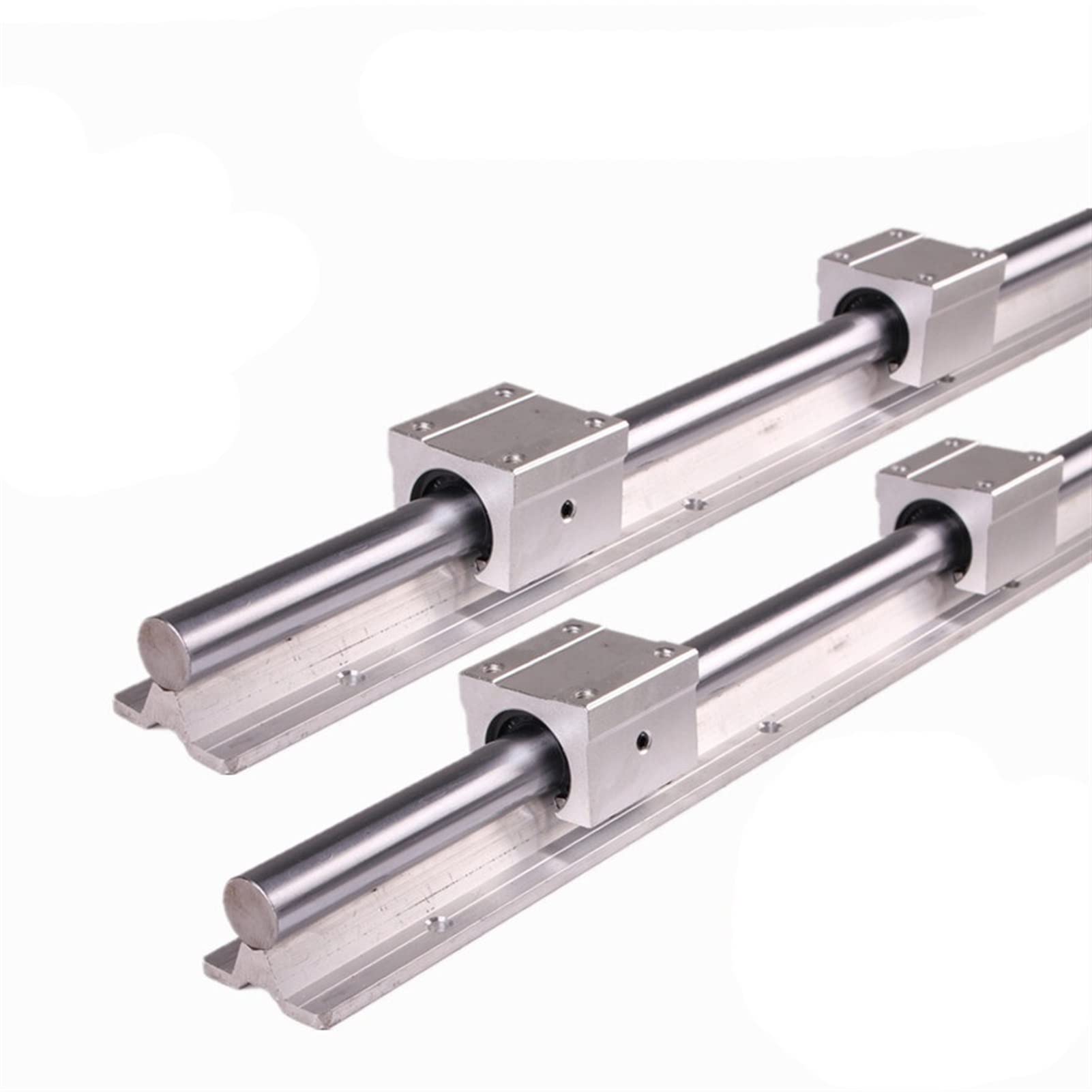 2 Set Di Guide Lineari SBR12 4 Sedi Di Cuscinetti SBR12UU
