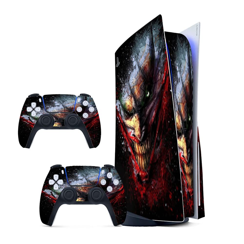 GADGETS WRAP Printed Vinyl Skin Sticker Decal for Sony PS5 PlayStation 5 Disc Edition Console & 2 Controller (Skin Only, Console & Controller not Included.) - Dark Joker Multicolor (B0BW3Q96NQ) Amazon Price History, Amazon Price Tracker