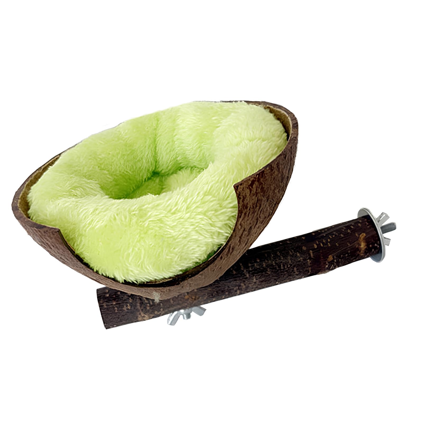 LUCKGONI Comfortable Natural Bird Nest and Perch for Small Bird Budgies Easy to Clean Home Parrots Habitat Shelter Place