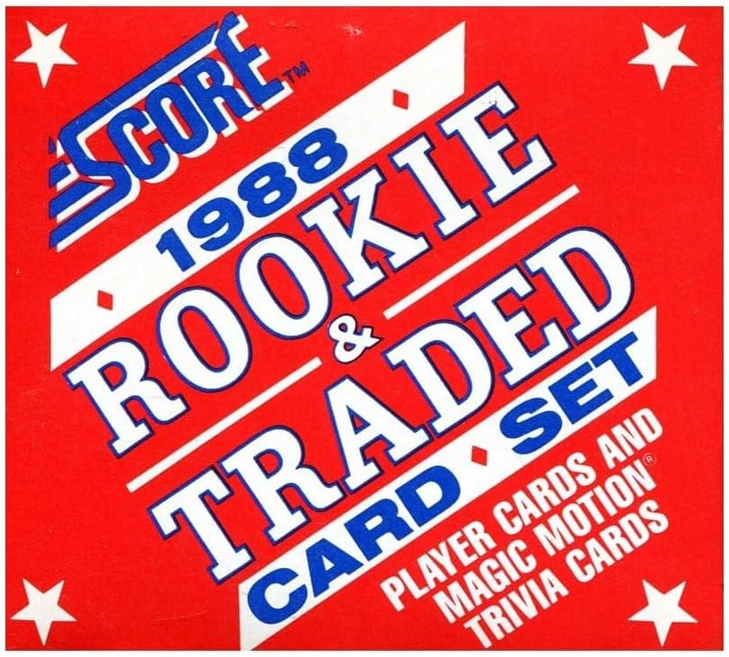 1988 Score Baseball Rookie & Traded Set (110 Cards)