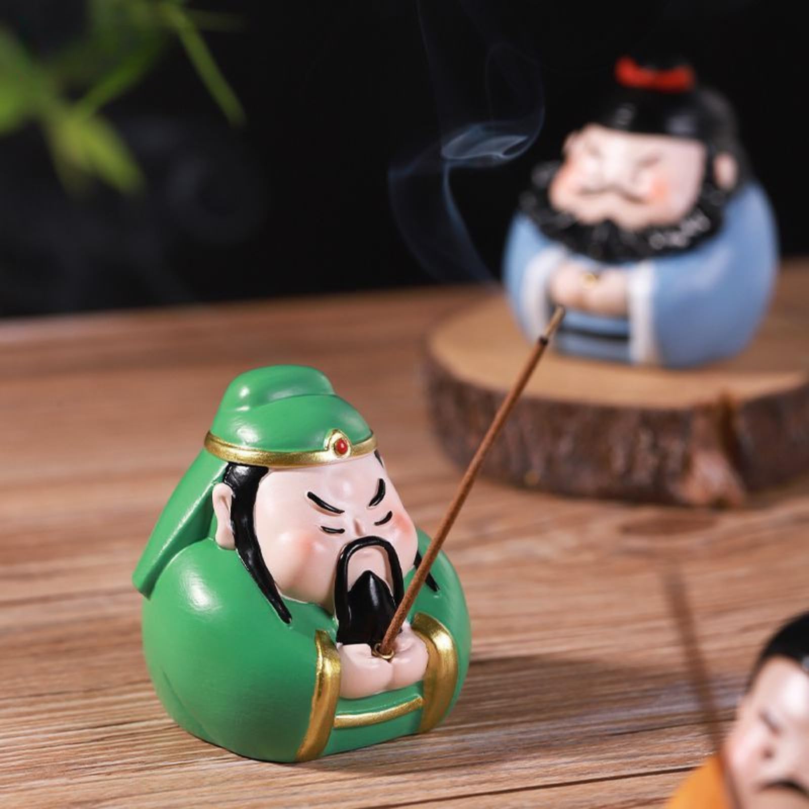 3 szt. Uchwyt na kadzidełka z żywicy, 6,5 cm, ozdoba Zen Spirit