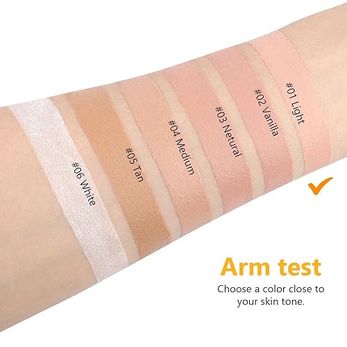 Miniatura 3 de Kaely Suero corrector de 2 piezas, base líquida corrector de cobertura completa, kit de crema corrector debajo de los ojos, juegos de maquillaje