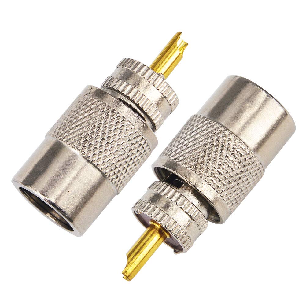 Cable UHF PL259 Macho A Macho RG58 De 5m | Con 4 Adaptadores A SMA, BNC Y UHF Hembra