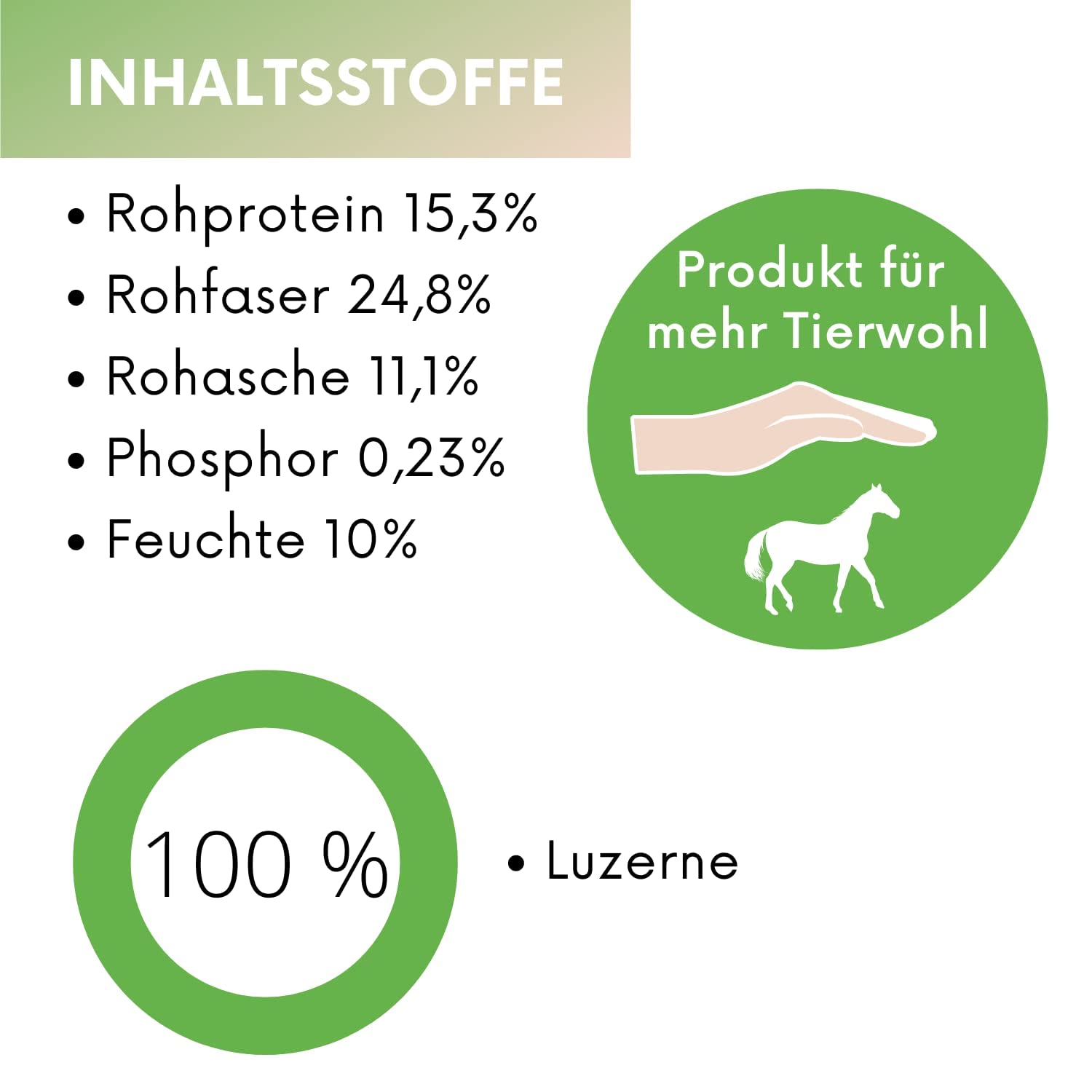 Blocs de luzerne avec trou 3 kg pour chevaux – Friandises saines 100 % luzerne