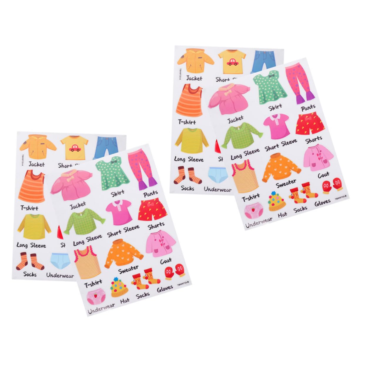 ifundom 8sets Adesivi Per Classificazione Abbigliamento Di Decorazioni Per Armadio Etichette Per Organizzazione Vestiti Resistente e Facile Da Leggere Per Stanza e Nursery