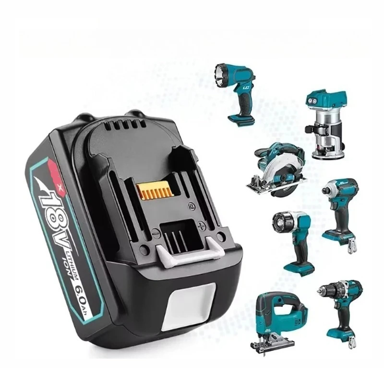 Batería 18V 8.0Ah Compatible Con Makita LXT - Para Taladros Y Herramientas Inalámbricas BL1860, BL1830, Etc.