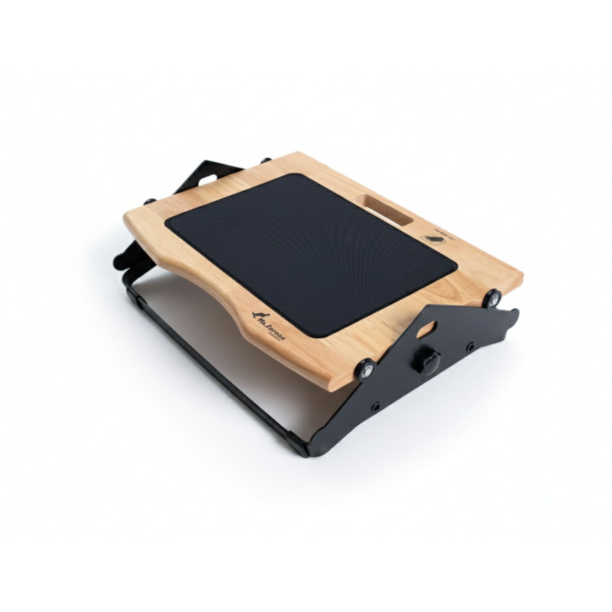 Poggiapiedi da scrivania ergonomici in altezza regolabile per scrivanie basso movimento morbido con ruote, suola base in legno e acciaio, design minimalista ed elegante, ideale per la casa e