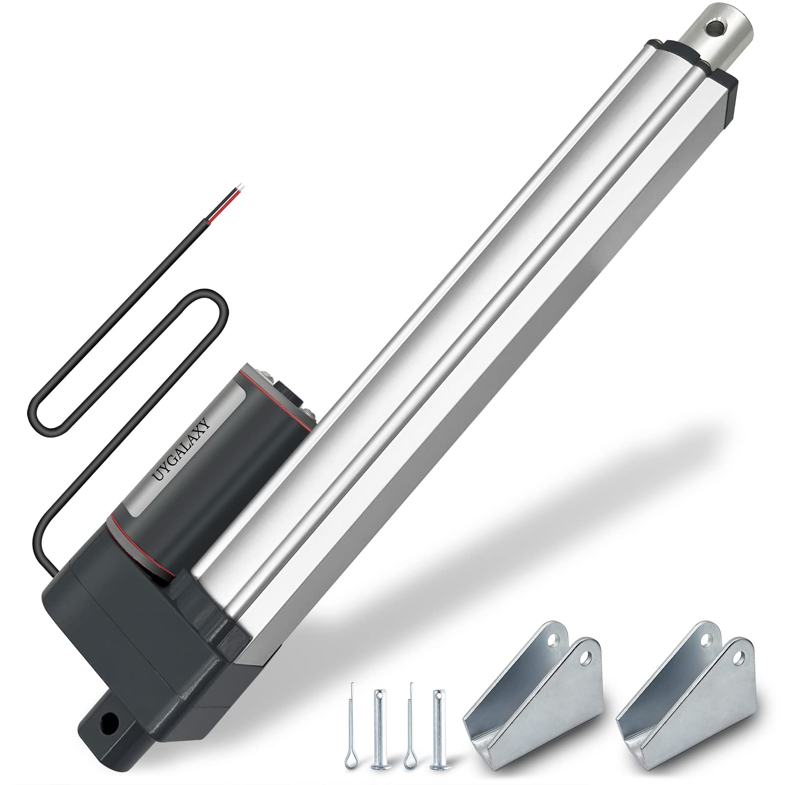 UYGALAXY Linear Actuator 4 Inch Stroke with Mounting Bracket, DC12V 900N(200lbs) IP65 Waterproof 12mm/s Quiet Low Noise Motor for DIY Chicken Coop Electric Recliner Lift Massage Bed Sofa (4") — Amazon image 19