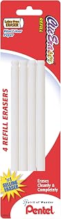 Pentel Refill Eraser for Clic Eraser, Pack of 4 (ZERBP4-K6)