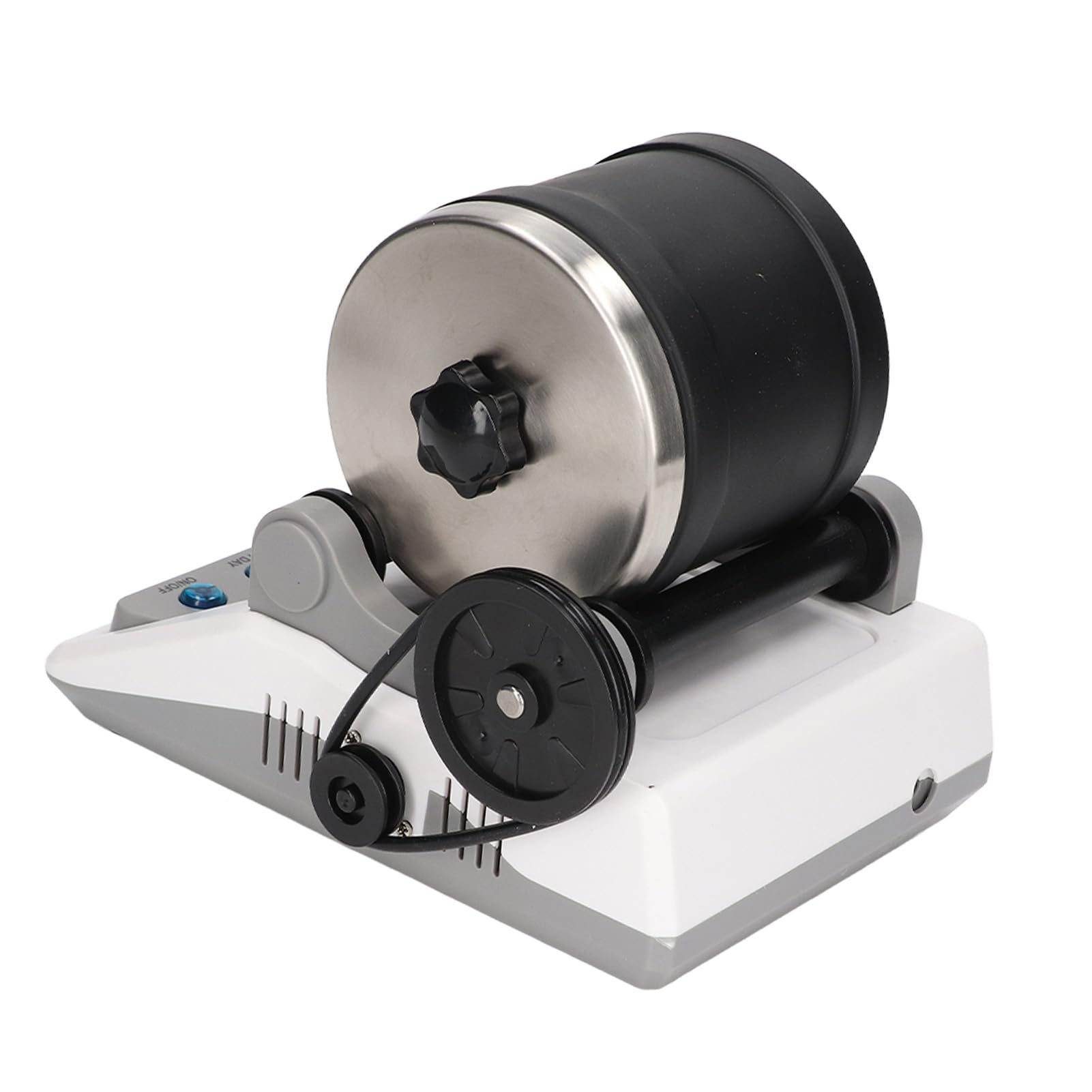 Rock Tumbler Kit DIY elektrisches Spielzeug mit groben Edelsteinen zum Polieren für Erwachsene und100‑240V, ABS, Metall Steintrommel Set, HS-403 (EU-Stecker 220 V)