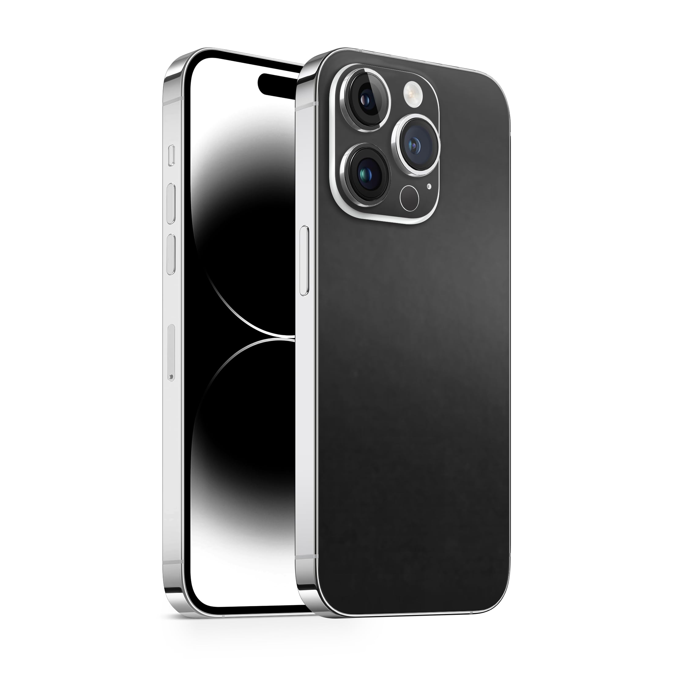 Compatibile con iPhone 14 Pro, pellicola protettiva (nero opaco Back Only)