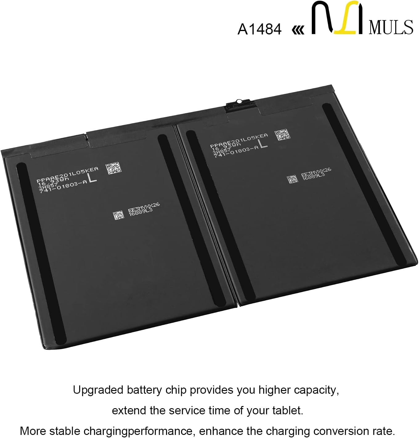 A1484 A1474 Tablet Battery Replacement for iPad 5th 6th 7th 8th 9th Generation A1822 A1823 A1893 A1954 A2197 A2198 A2200 A2270 A2428 A2429 A2430 A2602 A2603 A2604 A1474 A1475 for iPad 5/6/7/8/9/Air 1