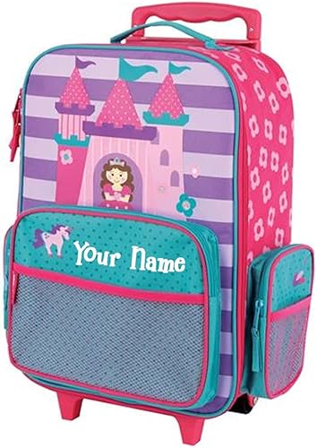 Miniatura 3 de Stephen Joseph Equipaje para niños, equipaje de mano personalizado, bolsa de viaje de princesa, bolsa con ruedas con nombre personalizado, Princesa