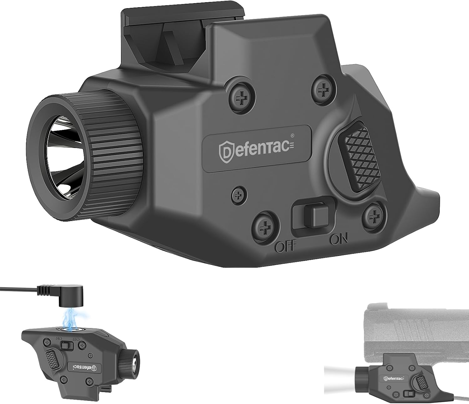 DEFENTAC 500 Lumens Pistol Light is Exclusive Compatible with P365/ X/XL (Not for Macro), Momentary and Strobe