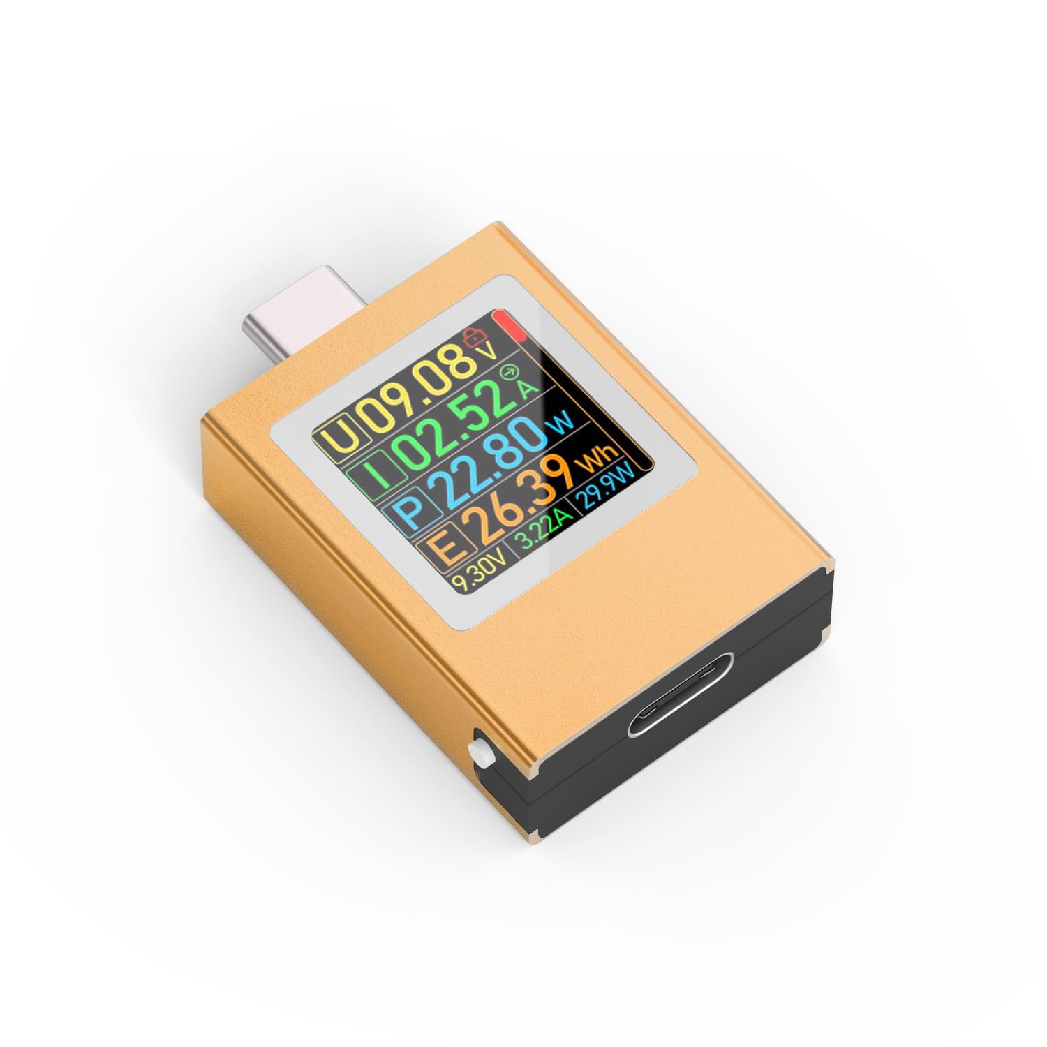 USB C Tester,KJ-KayJI Power Meter Color Screen IPS Digital Multimeter(2025)Voltage,Cur,Pwr,Resistance,Elec,Temp,Capacity,Time,Fast Charging,Support