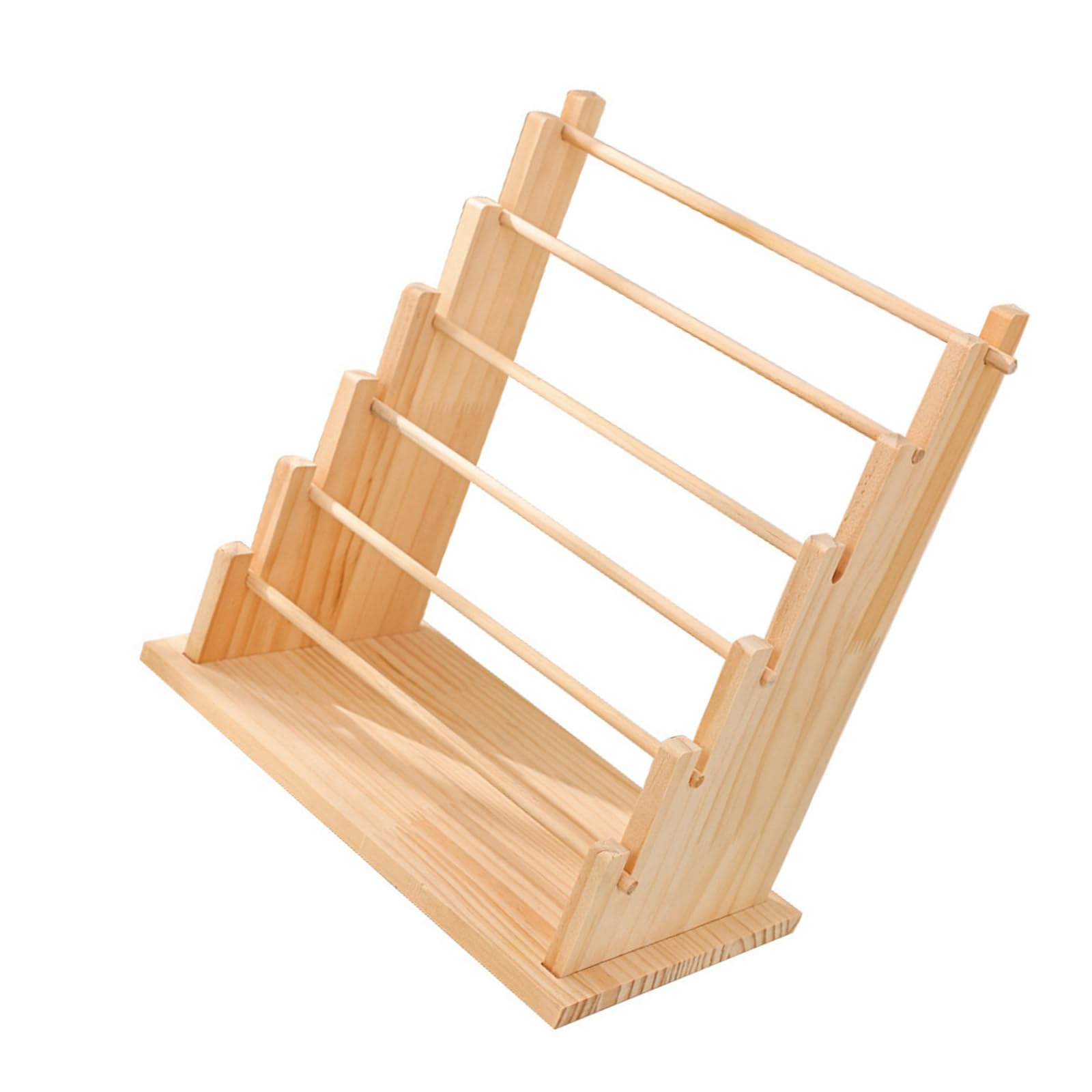 NEWFT Sturdy Stackable Wood Holder Stand for Organized Jewelry Storage and Store Display Wrist Accessories Holder Wooden Display Stand