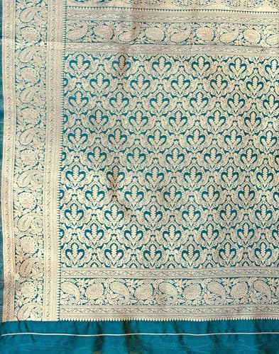 Image of SIRIL Women's Silk Jacquard Banarasi Saree With Unstitched Blouse Piece