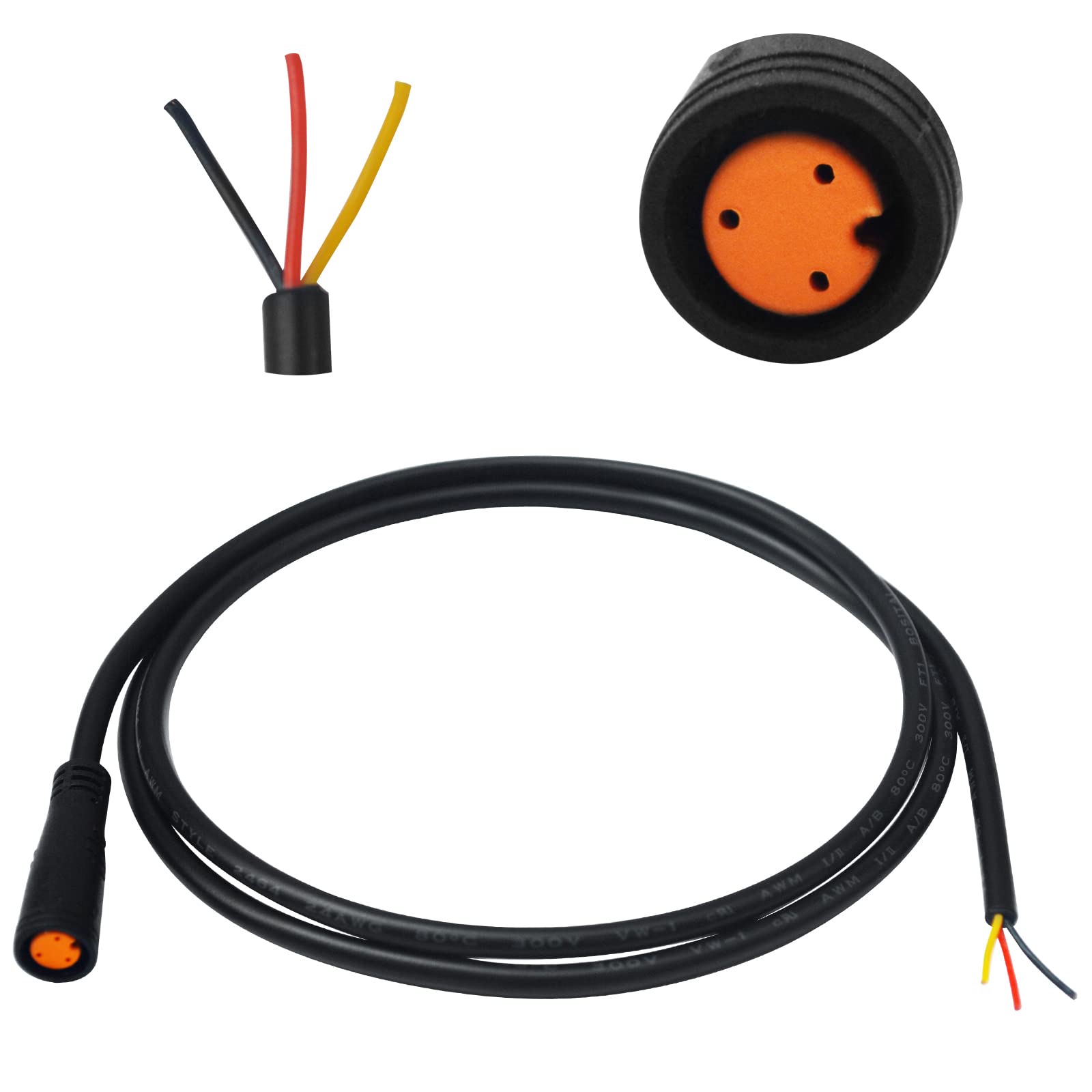 baluoqi Câble d'extension 1T2 en Y avec connecteur Julet type 2 broches pour câble de phare de vélo en kits de conversion eBike (2 broches, 7 de longueur baluoqi Câble d'extension 1T2 en Y avec connecteur Julet type 2 broches pour câble de phare de vélo en kits de conversion eBike (2 broches, 7 de longueur
