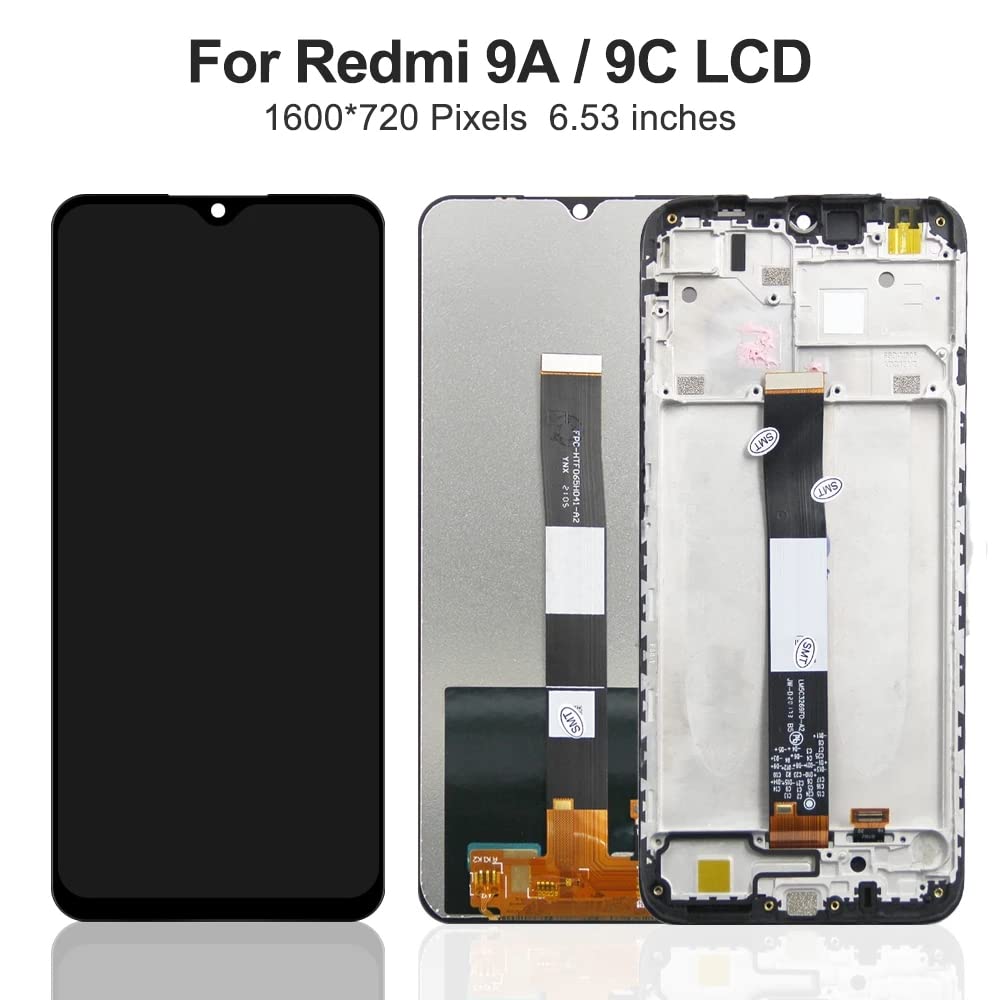 DISPLAY LCD TOUCH SCREEN PER XIAOMI REDMI 9C NERO SCHERMO VETRO - Foto 8