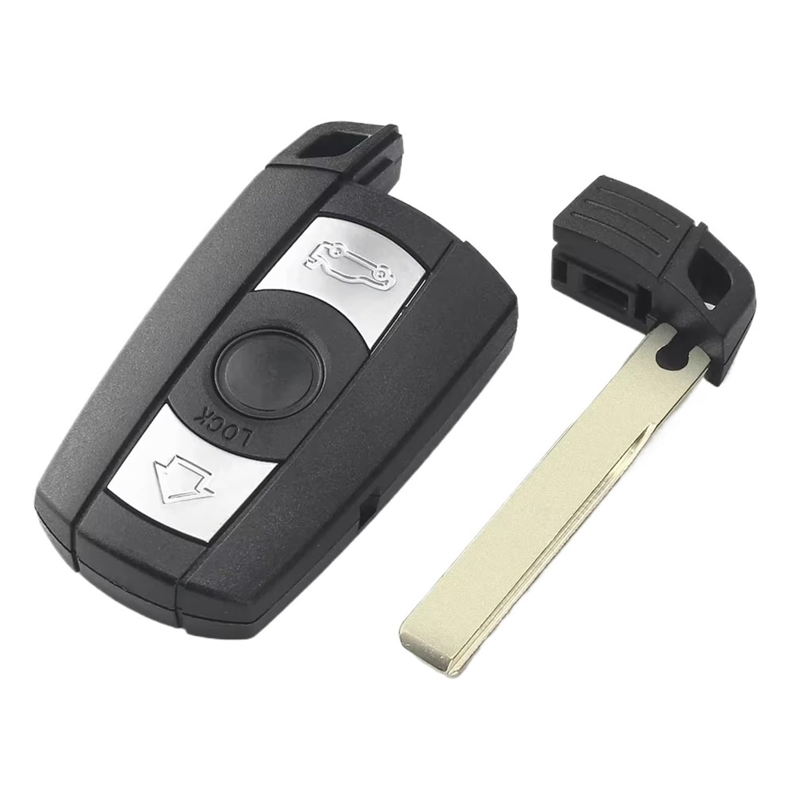 Compatible Con Para E71 E72 2008 2009 2010 2011 2012 2013 E82 E87 2004-2013 3 Botones Carcasa Llave Remota Coche Cubierta Caja(A)