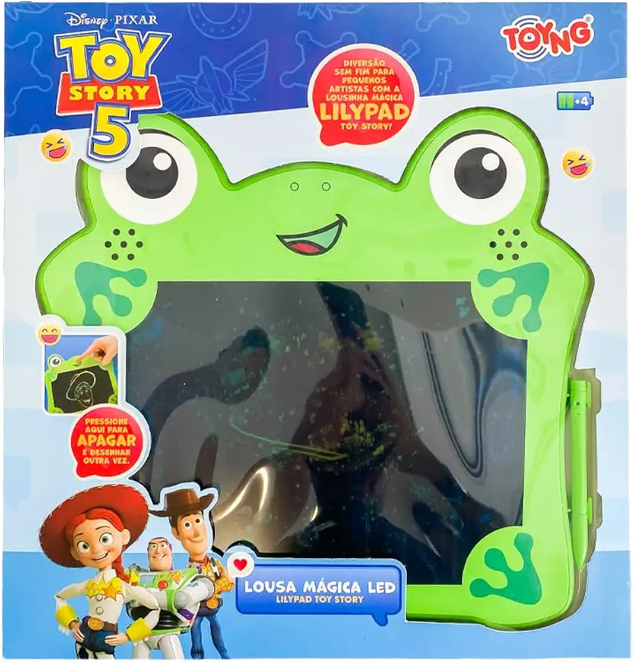 Lousa Mágica Infantil Toy Story Disney para Desenhar e Apagar Reutilizável Toyng 61511