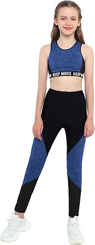 Miaeowve Girl's Cropped Cami Shirt Training Bralette With Hi