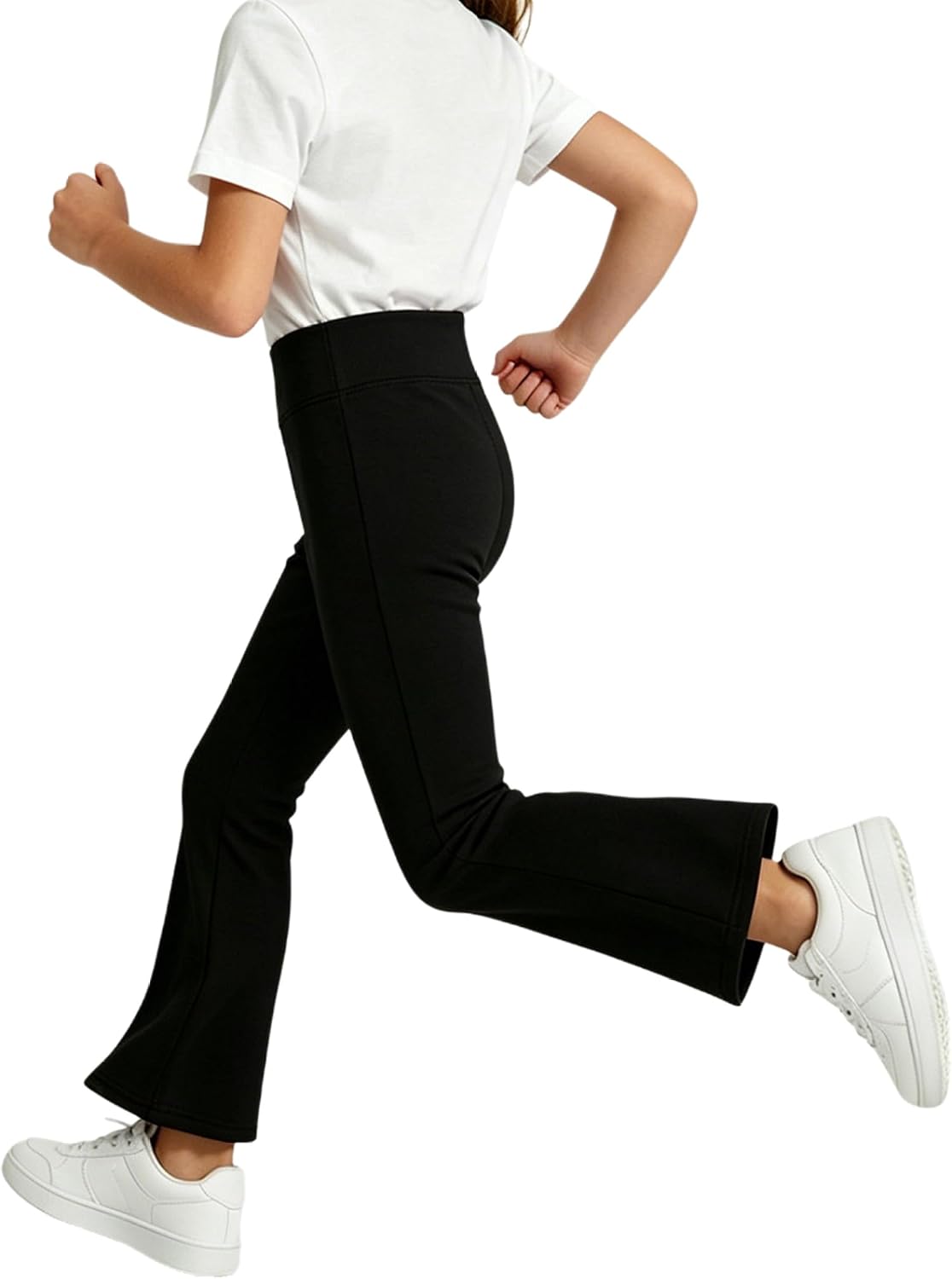 Girls Yoga Pants Wide Leg Leggings High Waisted Activewear Bottoms Flared Trousers for Outdoor