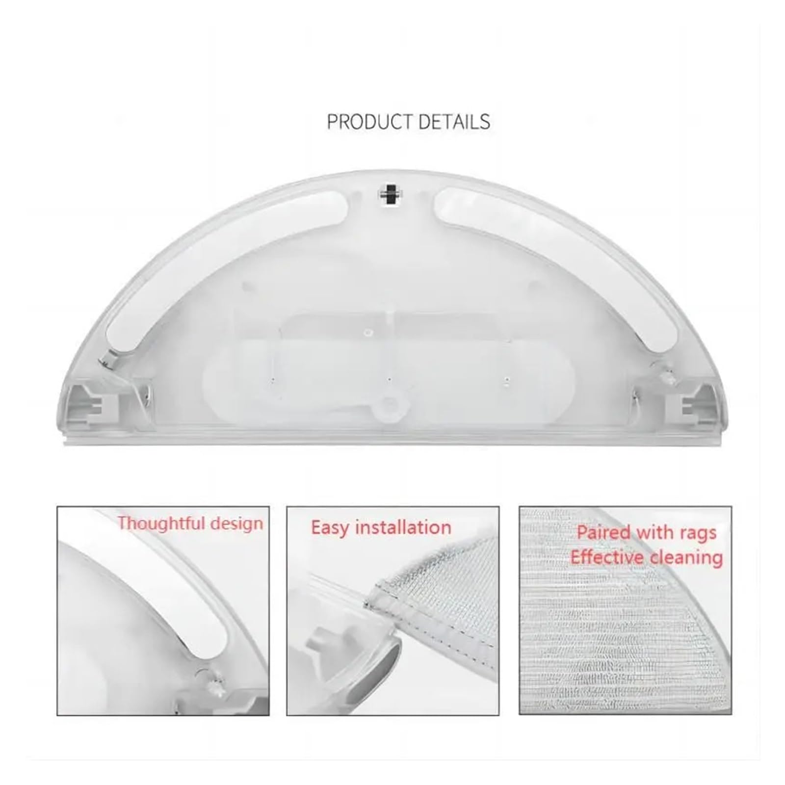 Accesorios compatibles con Dreame, F9 robot barredor accesorios control eléctrico tanque de agua tanque de agua(1pcs white)